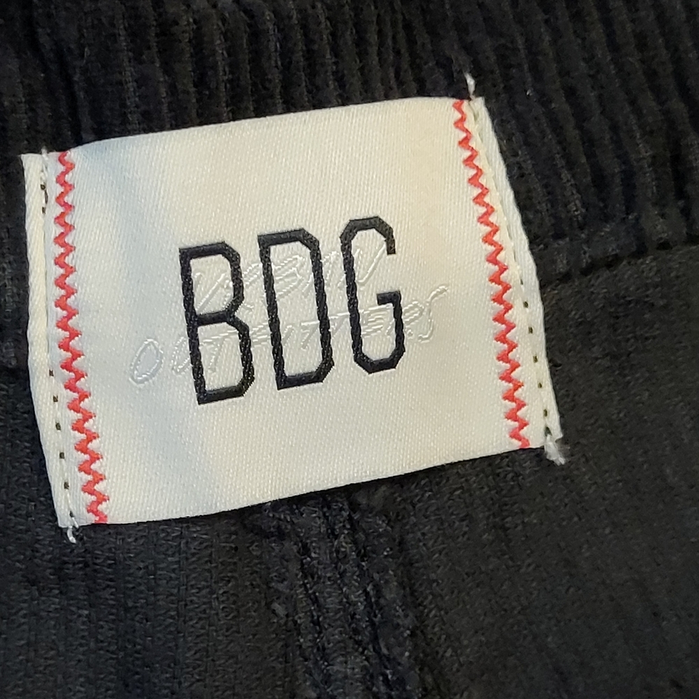 NWT Urban Outfitters BDG Womens Black Corduroy High Waisted Carpenter Pants-Sz 4 - Picture 4 of 8